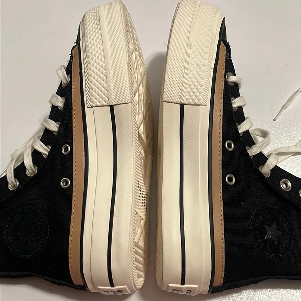 Converse All Star Platform Sneakers with Shearling Inside  Size 5.5 - Picture 10 of 10